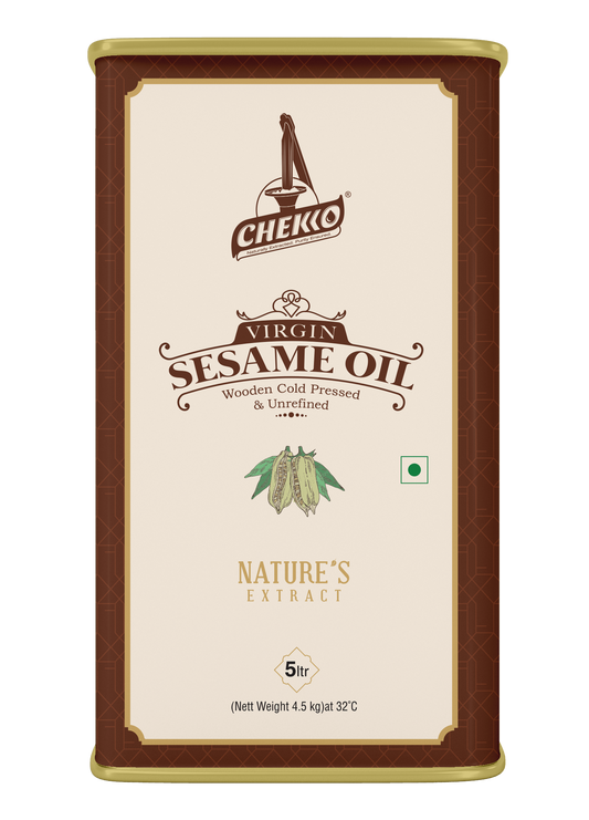 Chekko Cold Pressed Virgin Sesame Oil 5 Ltr