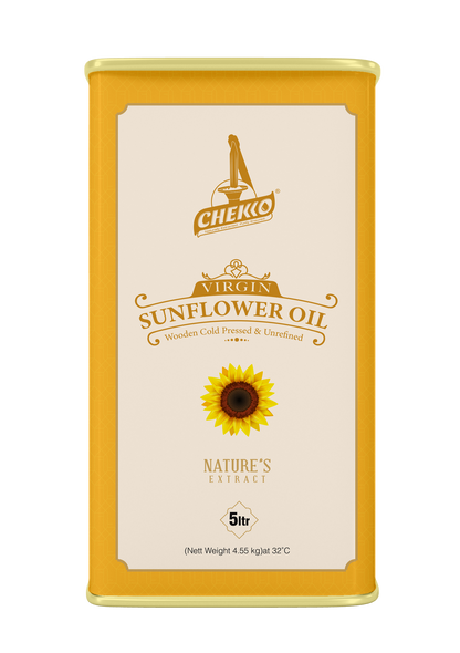 Chekko Cold Pressed Virgin Sunflower Oil 5 Ltr